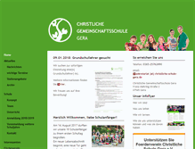 Tablet Screenshot of christliche-schule-gera.de